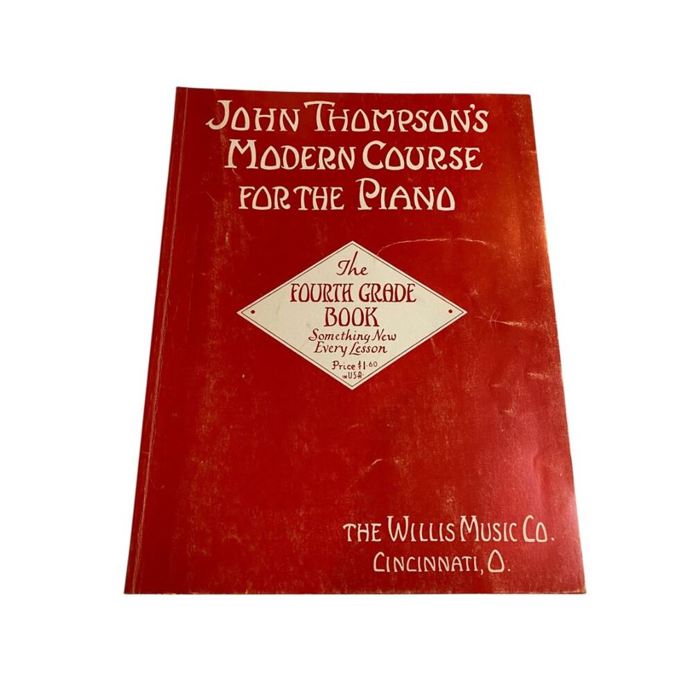 Vintage John Thompson's Modern Course for the Piano - The Fourth Grade Book